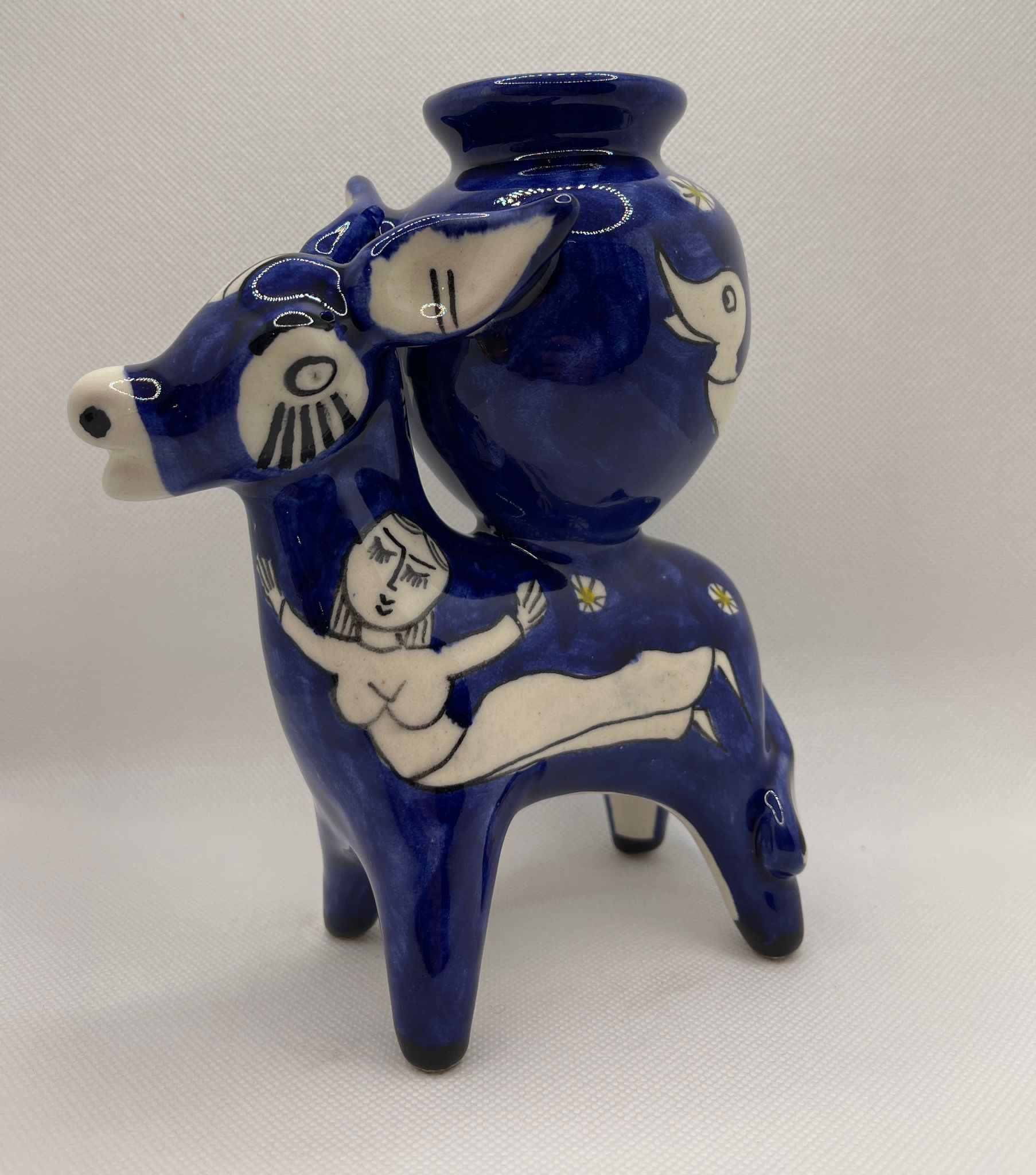 Donkey with painted jar by Pasquale Liguori - Image 2