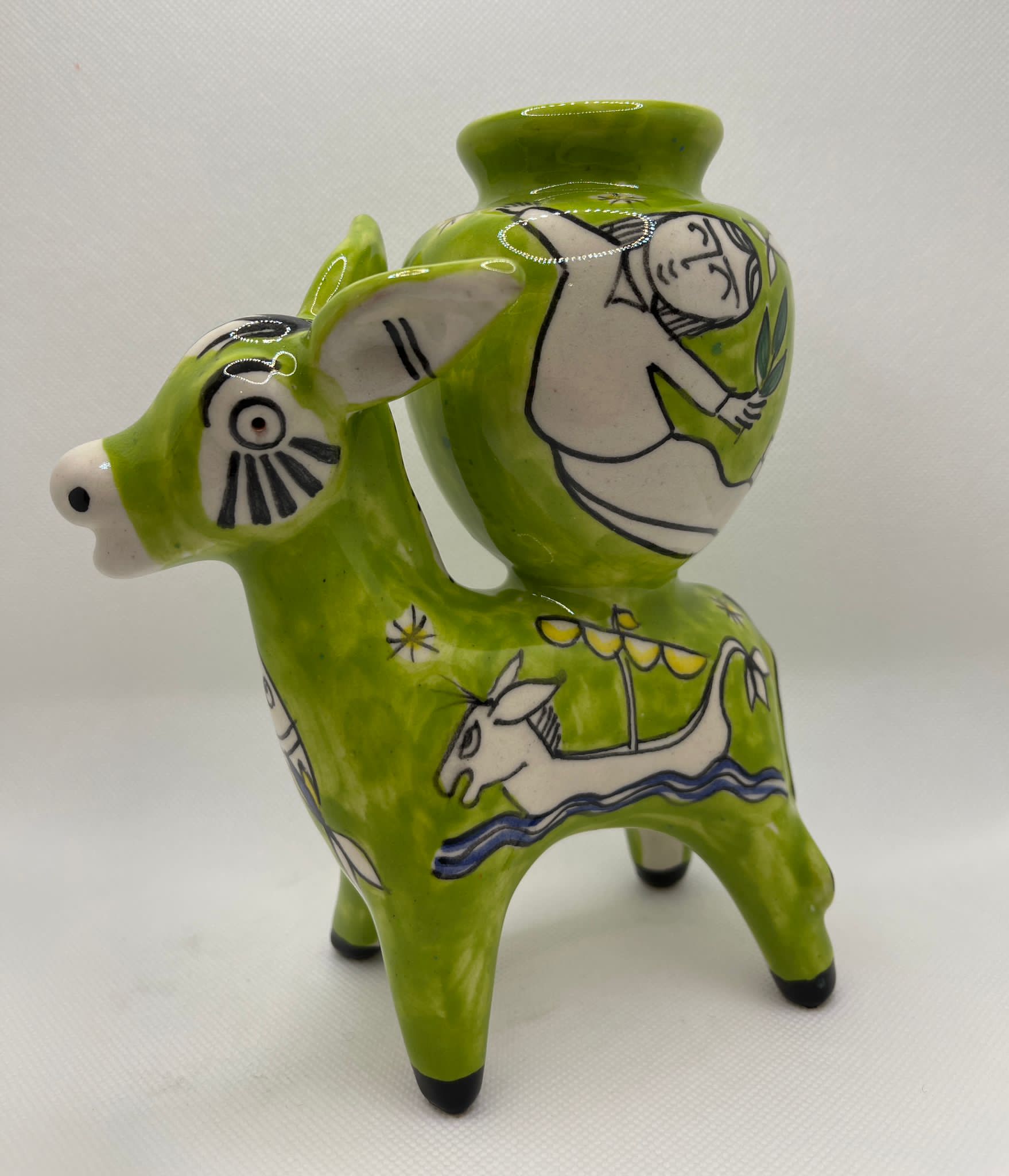 Donkey with painted jar by Pasquale Liguori - Image 4